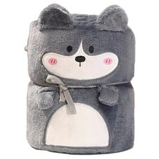 Titan 露營用膝蓋毯 羊毛毯 100 x 80 cm, 哈士奇, 1個