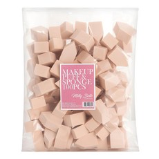 Kimera'J 大容量化妝海綿房屋粉撲 100入, 1包, 單色