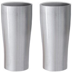Sisaem Class 304 不銹鋼雙杯 420ml, 2入, 銀色