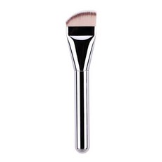 小麥購物 超薄型絲滑粉底刷 斜頭 14.9g, 1支, 銀色