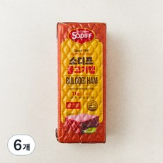 소디프 불고기햄, 1kg, 6개