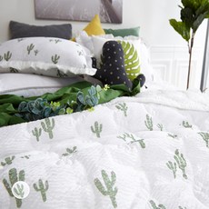 AASH& 仙人掌泡泡紗夏季寢具組