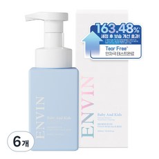 ENVIN 嬰幼兒不流淚臉部保濕泡沫潔面乳, 300ml, 6個