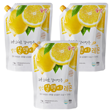 꽃샘 별난 알맹이 레몬차, 3개, 1kg
