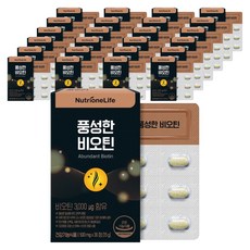 뉴트리원 풍성한 비오틴, 30정, 25개