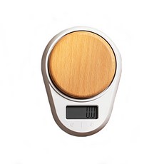 復古木質迷你電子秤, 白色的, 單品
