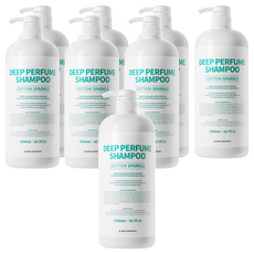 더블유피부연구소 딥 퍼퓸 샴푸 코튼스파클, 8개, 1.5L