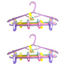 名仕 ac果凍防滑衣架4個 附夾子, pj785, 2組