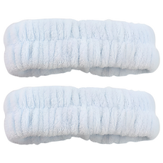 Icores 洗臉帶, 天藍色, 2個