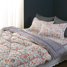 gBEDDING 花朵圖案超細纖維寢具組