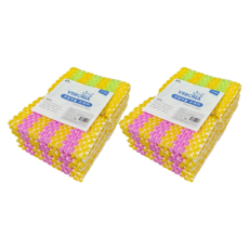 VERONA 廚房泡泡菜瓜布 粉紅黃色5入 + 綠黃色5入組合, 2套
