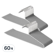 데보코 논슬립 바지걸이, 그레이, 60개
