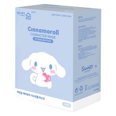 eorinsum AirV 兒童2D拋棄式口罩, 30片, 1包, 大耳狗喜拿