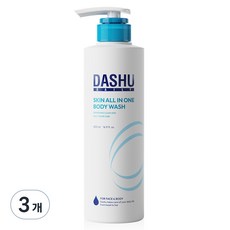 다슈 데일리 스킨 올인원 바디워시 아쿠아 마린향, 500ml, 3개