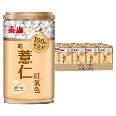 TAISUN 泰山 100%無添加薏仁湯, 24罐, 330g
