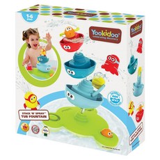 Yookidoo 戲水玩具 海洋公園疊疊樂噴泉, 海洋公園疊疊樂噴泉 多色, 1盒
