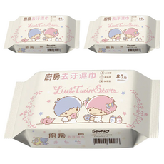 三麗鷗 廚房去汙濕紙巾 HW005304, 3包