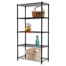 KI WISH 居家生活 輕型五層架, 暗夜黑, 5層