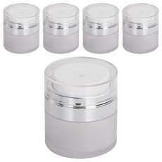 부드러운 진공 펌핑 크림 공병 15ml, 5개, 화이트