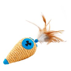 L’chic 寵物滾動羽毛藤球, 胡蘿蔔藍, 1個