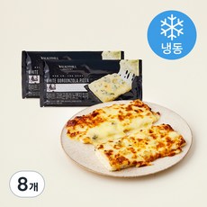 워커힐 화이트 고르곤졸라 노엣지 피자 (냉동), 83g, 8개, 1개입