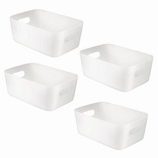Tamsaa 多用途收納籃 L, 白色, 8個