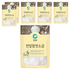 청정원 천일염 맛소금, 250g, 6개