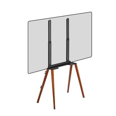 LDL MOUNT 緊貼牆面畫架型電視架 三星LG相容 電視立架 黑色, APL-FS44B, 1個