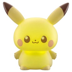 寶可夢 Pokepeace 軟軟發光 皮卡丘 夜燈 暖白光 居家裝飾, 黃色