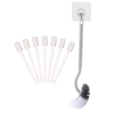 MONACO OLIVE 馬桶刷+縫隙清潔刷, 白色（馬桶清潔刷）, 1套