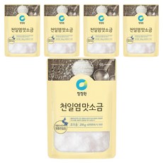 청정원 천일염 맛소금, 250g, 5개