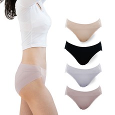 이원 여성용 냉감 통기성 데일리 노라인 기본팬티 혼합 5종 세트 D-04