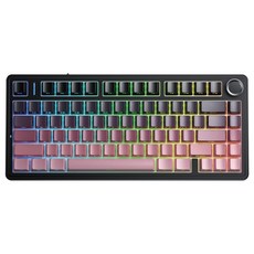 AULA 독거미 유무선 블루투스 기계식 키보드, Blackberry, F75, 리퍼축