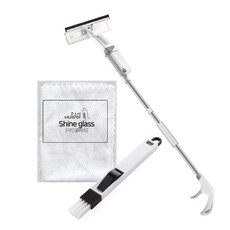 MONACO OLIVE Monaco 橄欖水斑點窗戶清潔劑 + 閃亮玻璃 10p + 窗框清潔刷套組, 1套