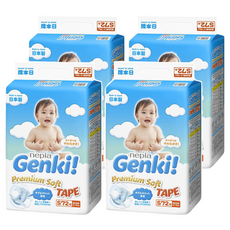 nepia 王子 超柔軟黏貼型尿布 4~8kg, S, 288片