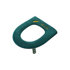 THE ZAKKA 北歐風拉鍊式馬桶套 均碼, 綠色, 1個