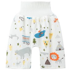 日本竹纖維隔尿裙, 動物 白色, 1件