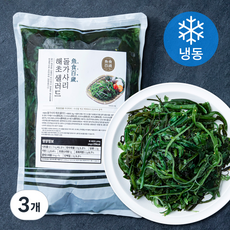어식백세 돌가사리 해초샐러드 (냉동), 3개, 1kg