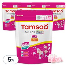 탐사 트리플 캡슐 세제 프레쉬플로럴 향 14ml, 32개입, 5개