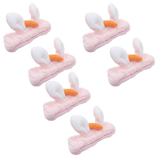 兔子胡蘿蔔洗臉帶, 6個, 杏