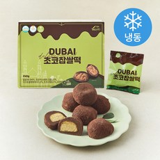 떡미당 두바이 초코 찹쌀떡 (냉동), 40g, 1개, 6개입