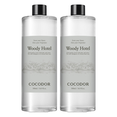 코코도르 디퓨저 리필, 우디호텔, 500ml, 2개