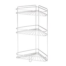 YI SHUIN 亞晨 不鏽鋼三角形置物架, 銀色, 1個