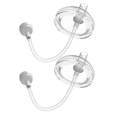 JOONIE 矽膠吸管杯蓋補充裝, 白色, 2個