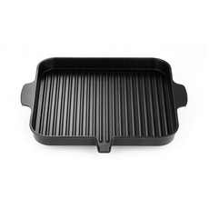 雙耳方形不沾橫紋烤盤, 32*32*5.5cm, 1入