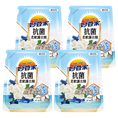 Magic Amah 妙管家 抗菌柔軟護衣精 補充包 藍調海洋麝香, 1.8L, 4包