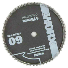 WORX 威克士 台灣公司貨 60T HSS 高速鋼木材/金屬圓鋸片 WA5047 115mm, 1個