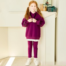 andiapple 女童運動風加厚內刷毛上下套裝