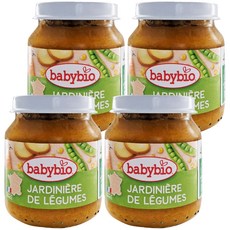 babybio 生機鮮蔬泥 田園綜合, 4罐, 130g