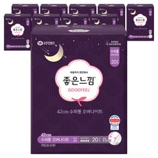GOODFEEL 原創蝶翼衛生棉, 超長, 10個, 20入